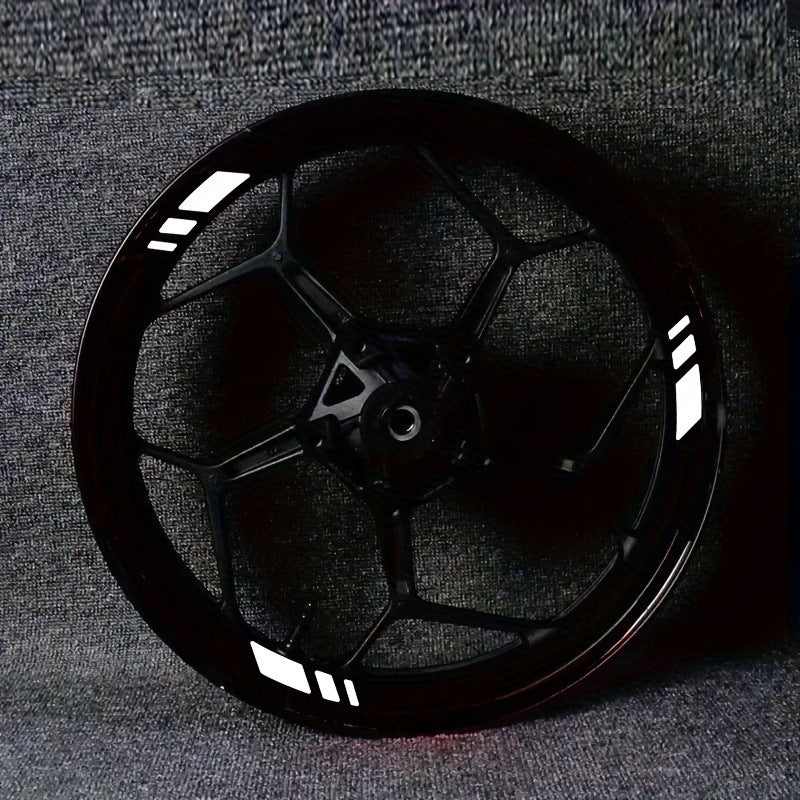 🚲【2 piezas】⚠Pegatinas reflectantes para ruedas de motocicleta