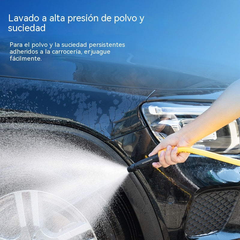 🏆¡Último día de la oferta especial! 🔥Pistola de lavado de autos de alta presión para uso doméstico con boquilla de refuerzo y manguera 👍💦