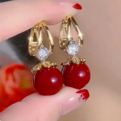 💋 Pendientes de plata con perlas de lujo francés de nuevo estilo 2026