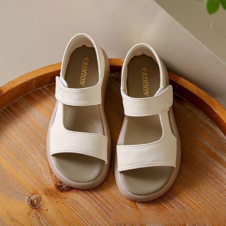 🔥【Precio súper bajo】🔥【Tallas 35-43】👡Sandalias retro de verano de una sola pierna 2026 hechas de cuero suave y suela suave