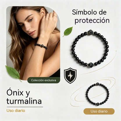 🎁 ¡Compra 1 y llévate 1 GRATIS! 🖤 Pulsera de Obsidiana Negra – Símbolo de Protección, Fortuna y Prosperidad