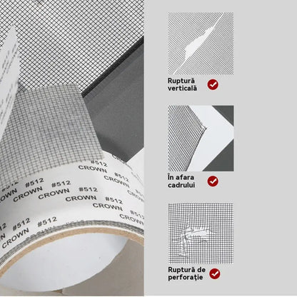 （0.5*2m）🛠️【5 piezas】✨ Cinta Reparadora para Mosquitera Invisible y Resistente al Agua