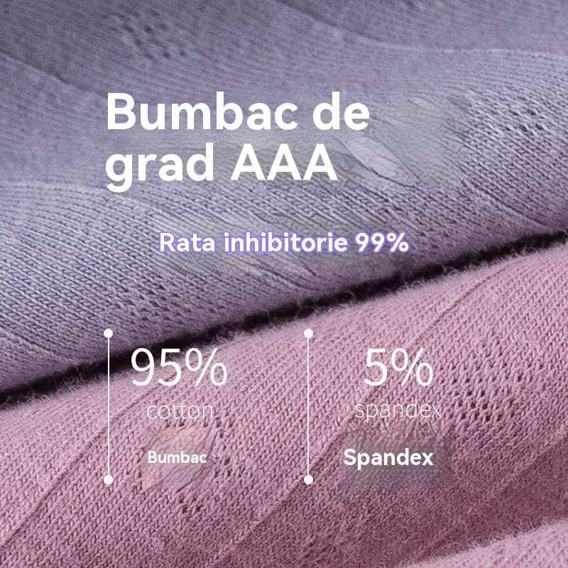 🔥🩲【6 piezas】Último día - 50% de descuento - Braguitas antibacterianas de cintura alta para control de abdomen