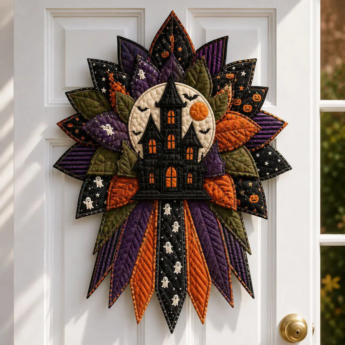 🎃✨🎄 Kit de costura DIY: Lazo decorativo hecho a mano para puertas (Halloween y Navidad)