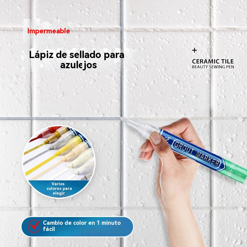 [2 piezas 24 euros]Lápiz para lechada de baldosas de cerámica resistente al moho y al agua