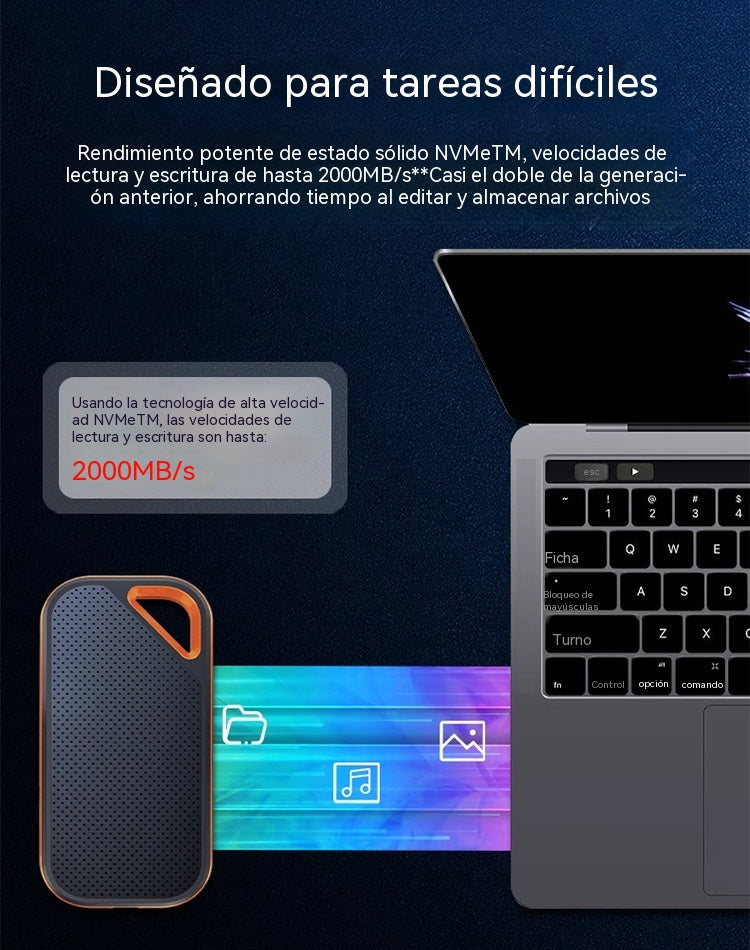 【16TB】Disco duro de estado sólido móvil de alta velocidad