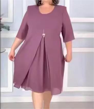 【🏆Producto más vendido】🔥🥰【S-5XL】2026 Nuevo vestido multicolor simple para mujer