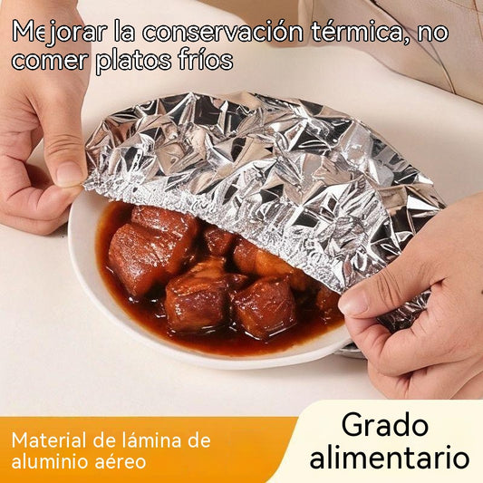 🔥【50 piezas 23 euros】 Cubierta térmica de papel de aluminio apto para alimentos