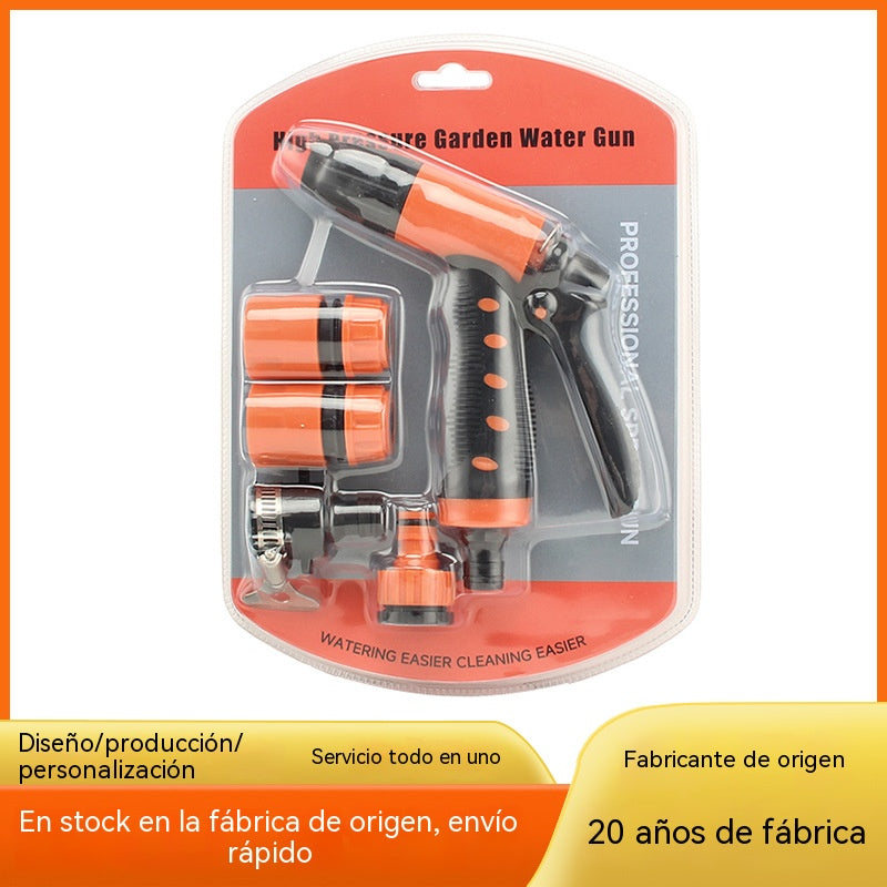 【1 pistola de agua + 4 conectores】Solo 26 euros🚗💦Nuevo cabezal de ducha para coche doméstico con conector