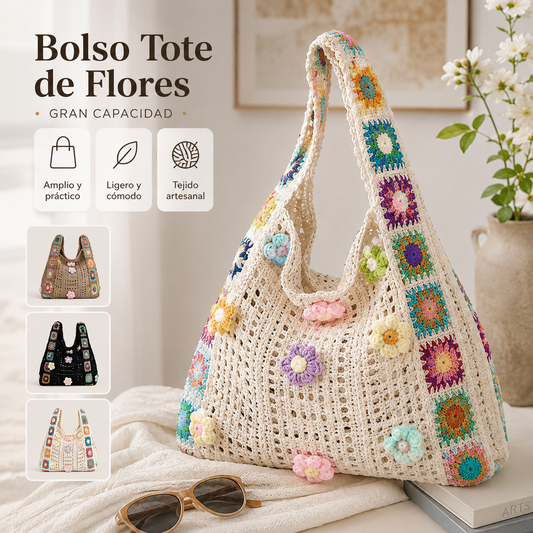 📢📢¡50% DE DESCUENTO! ⏰Bolso de hombro étnico de crochet para mujer