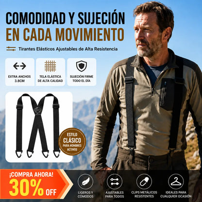 📢📢¡50% DE DESCUENTO! 🧷Corsés de hombre con espalda cruzada y clips🧷