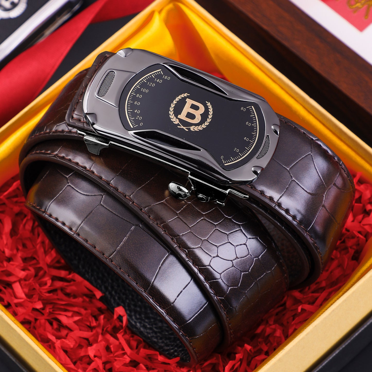 【Oferta por tiempo limitado】Nuevo cinturón de hombre de cuero genuino con hebilla automática