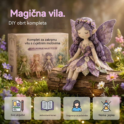 🌸50% popusta - Serija za šivanje bajki - DIY set za lutku vile s patchwork motivima✨👼