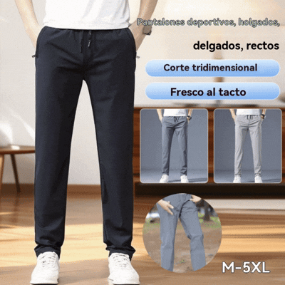 【Compre 1 y obtenga 1 gratis】👖【M-5XL】2026 nuevos pantalones elásticos informales para hombre, cómodos y a la moda