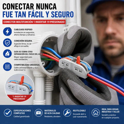 【30 piezas 25 euros】Conector de cable eléctrico multifuncional
