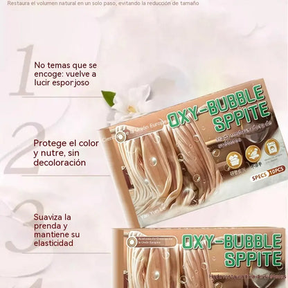 【2 cajas por 25 euros】Pastillas efervescentes para revitalizar suéteres: evitan el encogimiento, restauran la suavidad y son seguras para los colores.