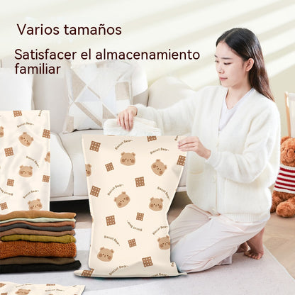 【 5 artículos por 28 euros 】 Bolsa de almacenamiento al vacío grande y compresible: no requiere bomba, es a prueba de fugas e ideal para ahorrar espacio en maletas y en casa
