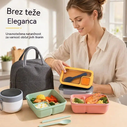 📢50 % popust📢🍱 Izpostavljen izdelek | Posoda za malico s predelki, primerna za mikrovalovno pečico