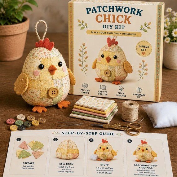 🧵Kit de animales de patchwork DIY – Crea tus propios animales adorables