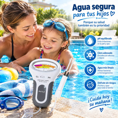 🔬💧 Medidor de pH y cloro residual (Cl2) — ¡50% de descuento! Mide con precisión el pH y el cloro residual de la piscina: sencillo, rápido y fiable. 🔥🏊