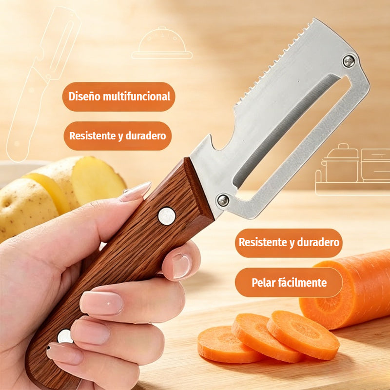 💥🔥【Compre 1 y obtenga 1 gratis】💥🔪Pelador multifuncional de acero inoxidable🧅