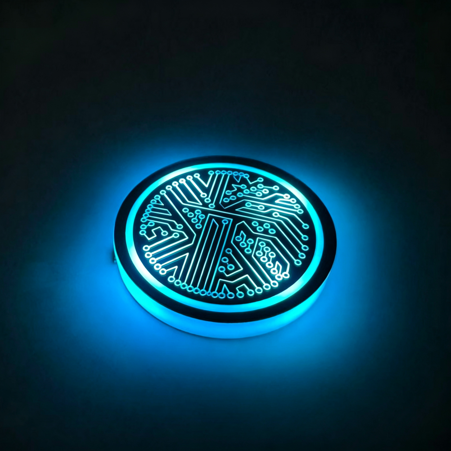 【3 artículos por 27 euros】🚗💡Posavasos coloridos para el interior del coche con luces LED