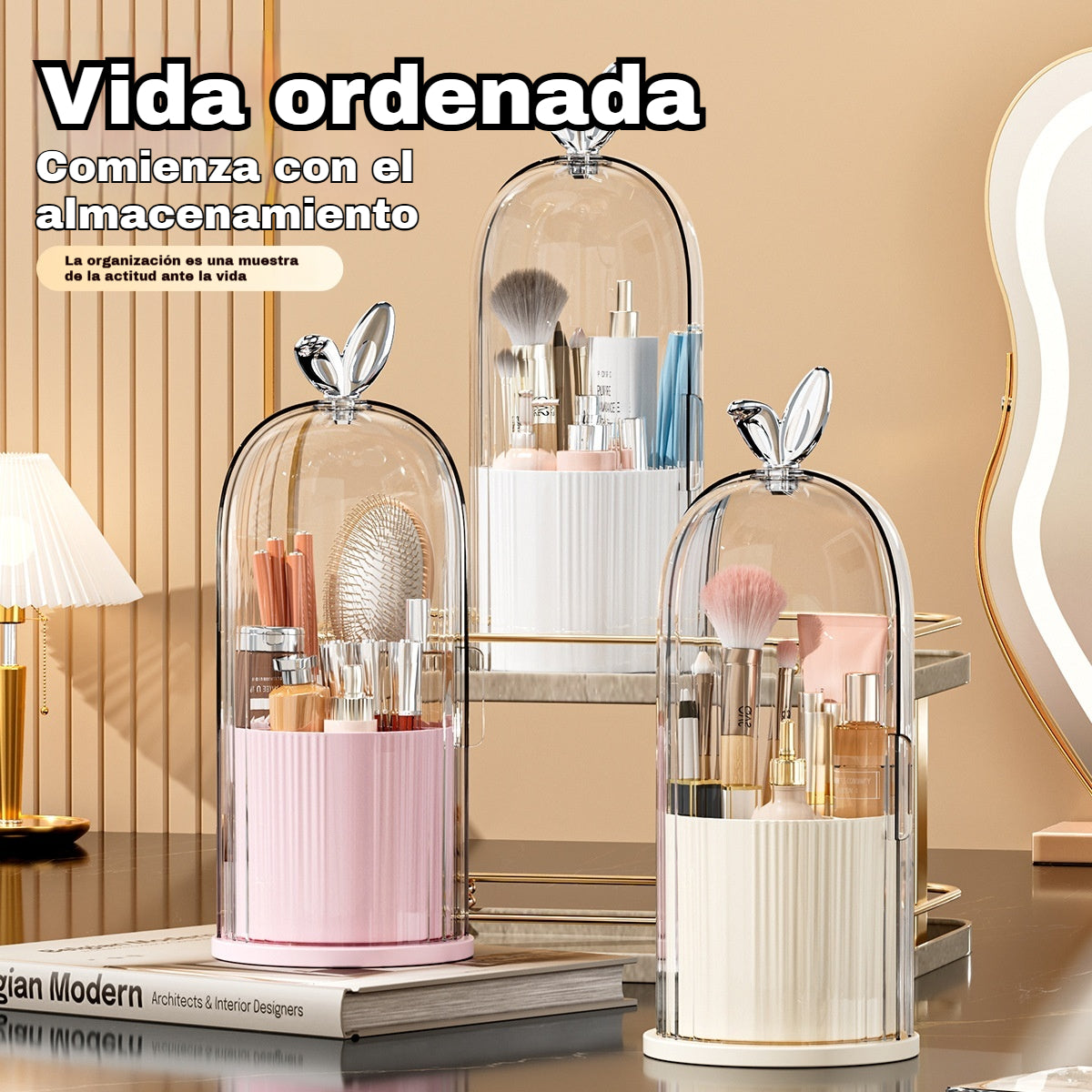 ¡50% de descuento! 🏡 Caja organizadora de cosméticos impermeable con separadores - Caja de almacenamiento multifuncional 🚿