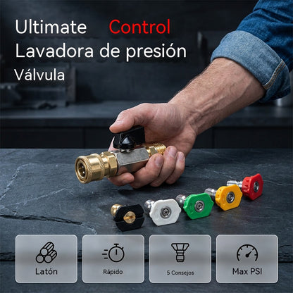 🚗💧Adaptador de conexión rápida para pistola de agua a alta presión
