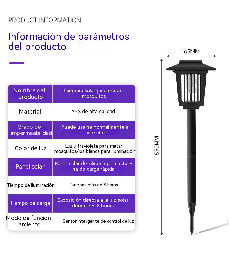 🔥Estaca para lámpara antimosquitos solar