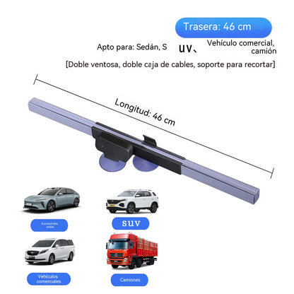 【46 cm】 Parasol y cortina aislante térmica para parabrisas General Motors, ajustable