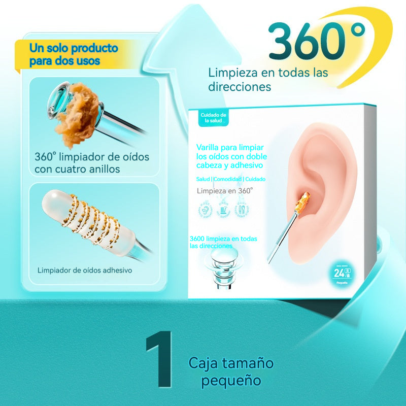 👂✨Nuevo palito de limpieza de oídos de doble cabeza especialmente diseñado