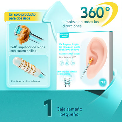 👂✨Nuevo palito de limpieza de oídos de doble cabeza especialmente diseñado