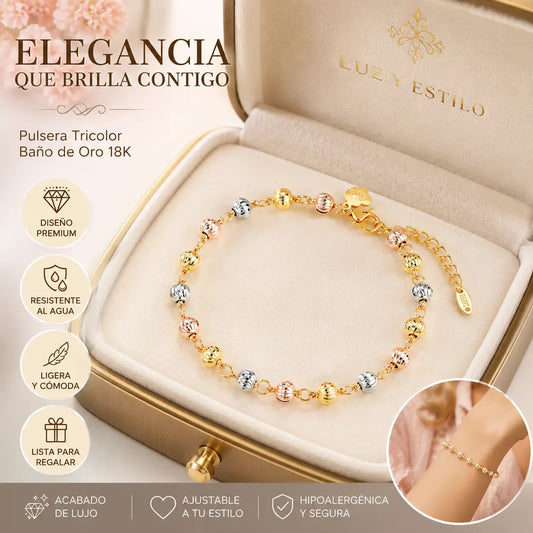 50%OFF🎁🔥Pulsera ojo de gato de oro rosa de 18K