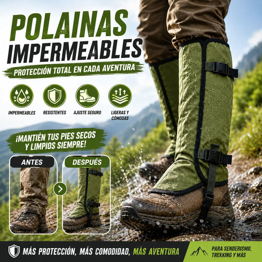🏕️✅ Calentadores de piernas impermeables para senderismo al aire libre, protección contra mordeduras de serpiente, adecuados para senderismo y aventura al aire libre.