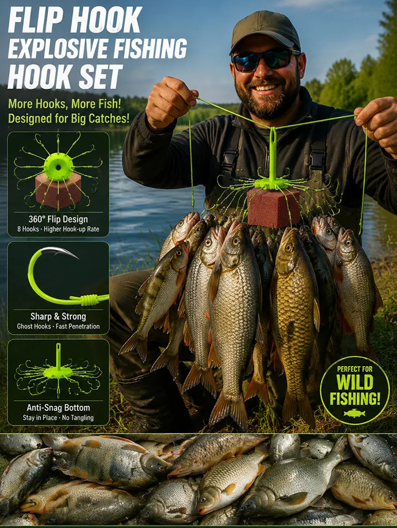 🔥【2 piezas 26 euros】🎣🎣Colgador de platos fluorescente invertido Ise-ni