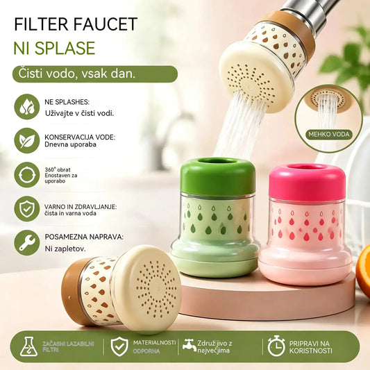 【3 kos 】💦 360° filter za pipo proti brizganju – varčuje z vodo in bolje pere