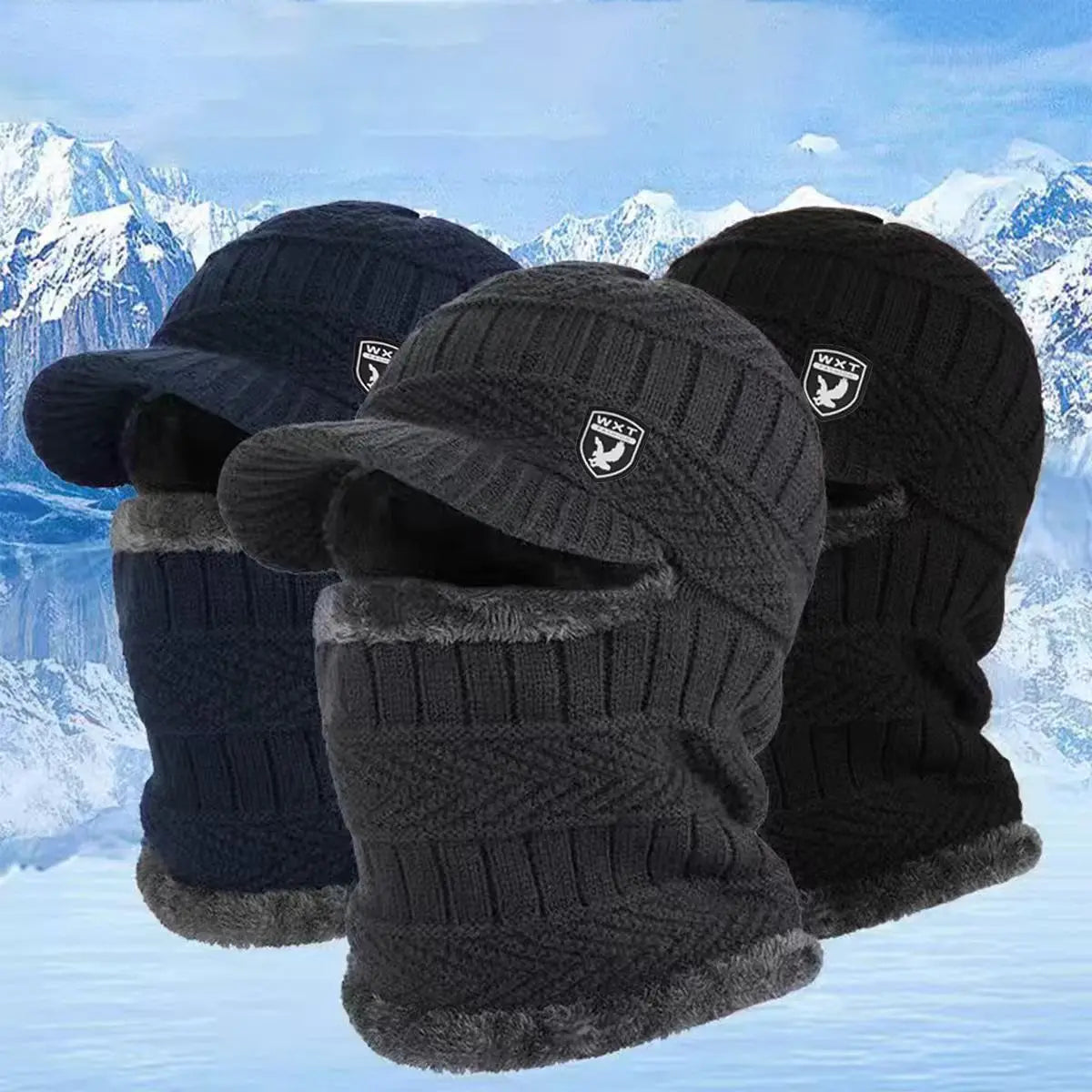 【30%OFF】🔥Gorro de lana grueso de una sola pieza, resistente al viento, para exteriores.
