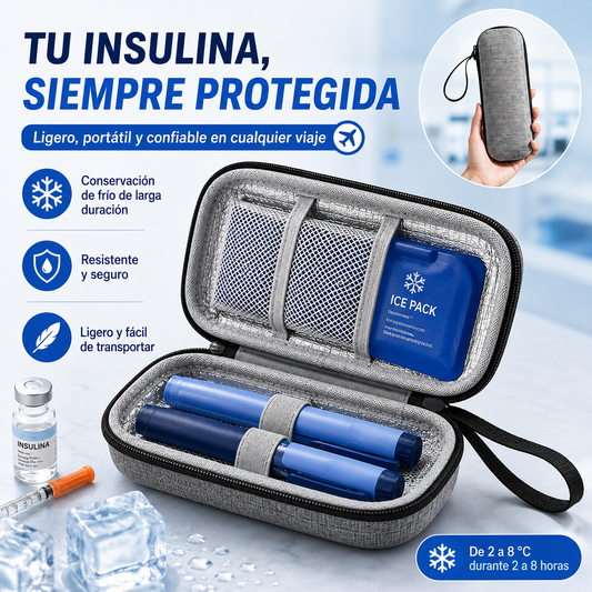🔥Caja refrigeradora para insulina - Bolsa portátil para almacenar medicamentos