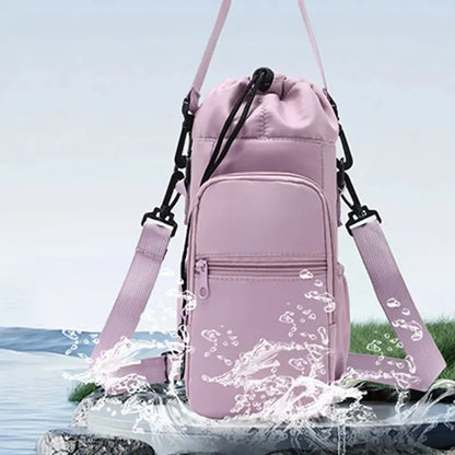 🏆 ¡Último día de la oferta especial! 🚶 Bolsa para botella de agua con bolsillo para el teléfono