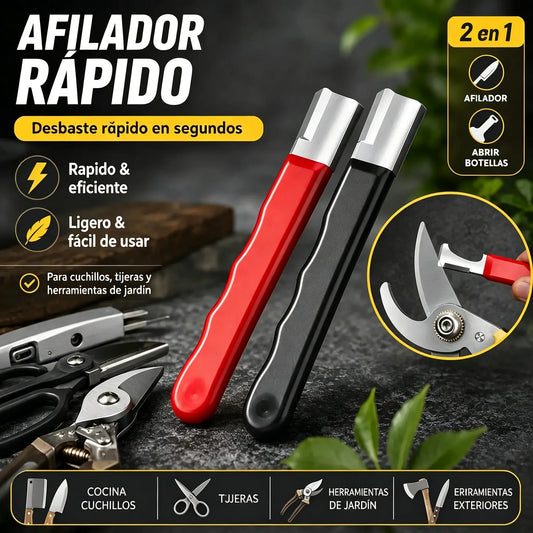 2 unidades 24 euros 🔪 Afilador portátil de cuchillos y tijeras para exteriores, afilador manual de alta velocidad
