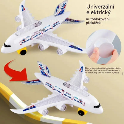 🥳🔥 Nabídka za poloviční cenu! 📣✈️ Model elektrického letadla s realistickými zvuky motoru a blikajícími LED světly.