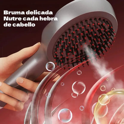 💆‍♀️Peine de masaje con spray que relaja el cuero cabelludo, peine de masaje para peinar y cuidar el cabello en casa con masaje vibratorio.