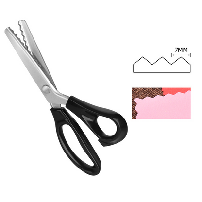 🔥✂️ Tijeras dentadas para tela, disponibles en 5 tamaños.