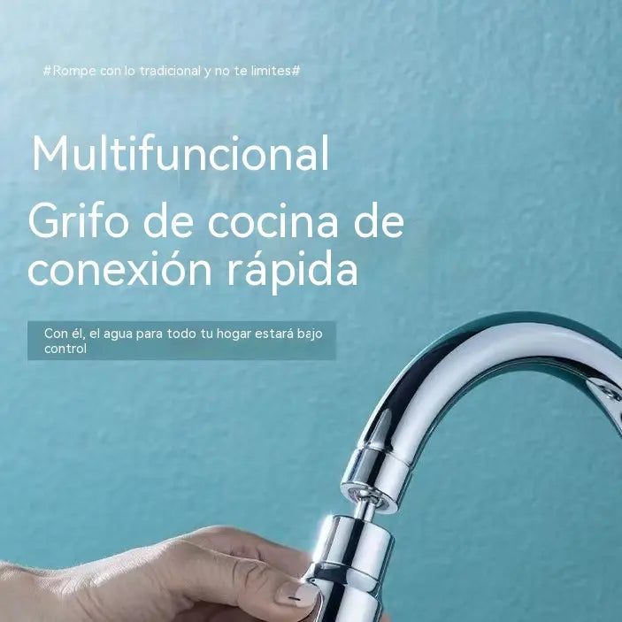 Aireador de grifo giratorio: ¡movimiento de 360° y ahorro de agua!