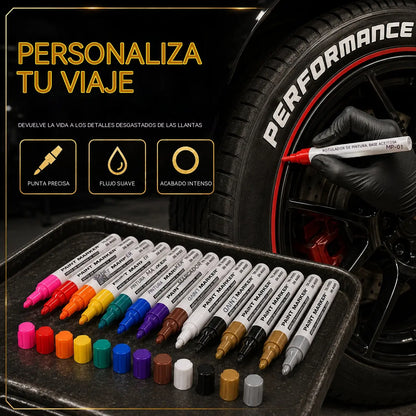 🖊️【Paquete de 12】Con un precio de 27 euros🎨Rotulador de pintura resistente al agua, al aceite y a la decoloración.