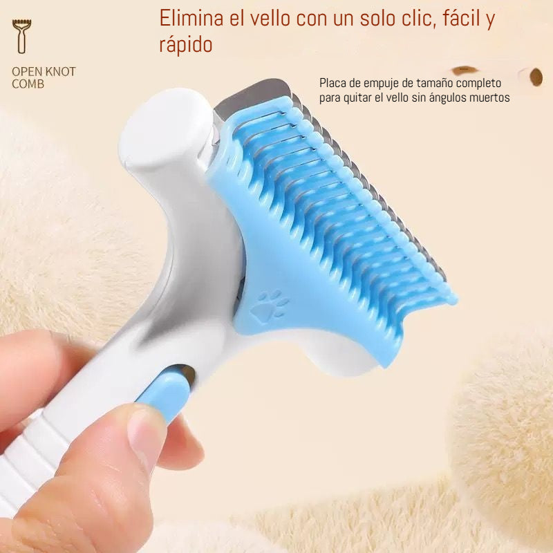 【Juego de 4 piezas】Solo 25 euros🐕🐈Peine desenredante para mascotas, para gatos y perros, para eliminar el pelo suelto.