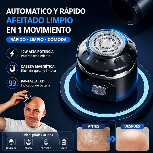 🥳💈 ¡50% de descuento! Afeitadora eléctrica para hombre: cuchillas de acero inoxidable, diseño ergonómico para el afeitado. ¡Corta tu vello fácilmente en casa! ⚡✨