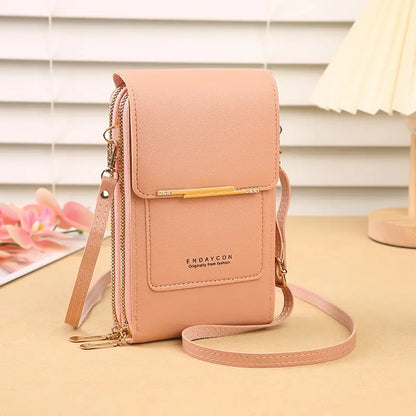 📢 ¡50 % de descuento! Bolso de piel auténtica para mujer compatible con pantallas táctiles.