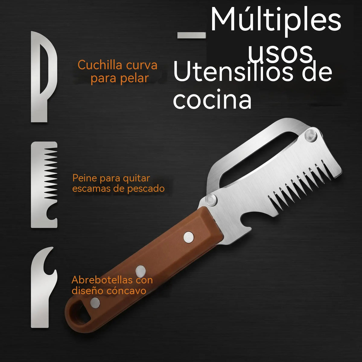 💥Compra 1 y llévate 1 gratis💥🔪Cortador y pelador multifuncional de acero inoxidable🧅