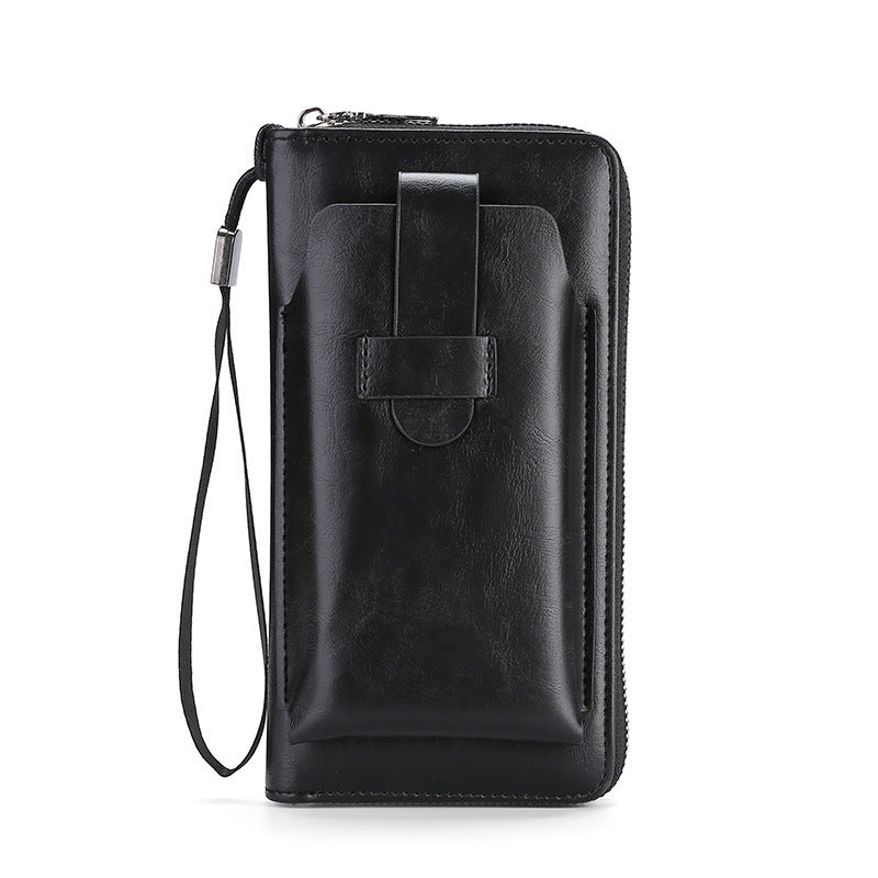🎉⏰Oferta por tiempo limitado:💼Cartera multifuncional para hombre de cuero genuino hecha a mano de nuevo estilo
